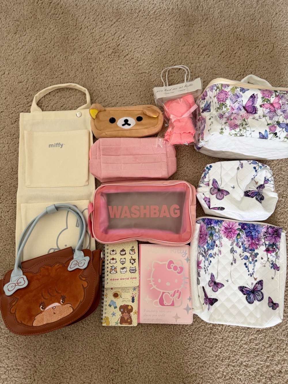 Bags and random items.